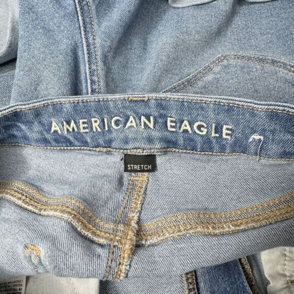 American Eagle Outfitters Curvy Mom Short Cotton Blend Blue women's‎ size 6 - Picture 3 of 5